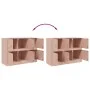 Aparador de acero rosa 99x39x73 cm de vidaXL, Aparadores - Ref: Foro24-841794, Precio: 159,89 €, Descuento: %