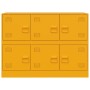 Aparador de acero amarillo mostaza 99x39x73 cm de vidaXL, Aparadores - Ref: Foro24-841796, Precio: 159,91 €, Descuento: %