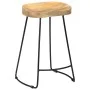 Taburetes de cocina gavin 2 unidades madera maciza de mango de vidaXL, Taburetes de cocina - Ref: Foro24-247837, Precio: 120,...
