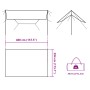 Lona de camping impermeable azul 400x294 cm de vidaXL, Tiendas de campaña - Ref: Foro24-94662, Precio: 35,21 €, Descuento: %