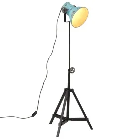 Lámpara de pie azul desgastado 25 W E27 35x35x65/95 cm de vidaXL, Lámparas - Ref: Foro24-371874, Precio: 65,18 €, Descuento: %