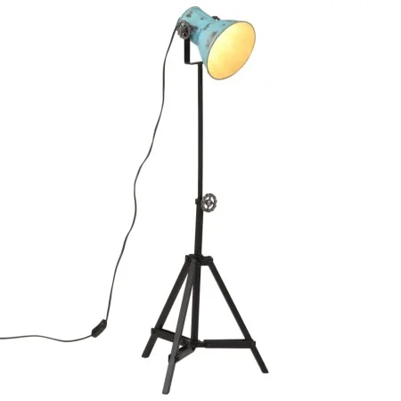 Lámpara de pie azul desgastado 25 W E27 35x35x65/95 cm de vidaXL, Lámparas - Ref: Foro24-371874, Precio: 65,18 €, Descuento: %