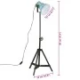 Lámpara de pie azul desgastado 25 W E27 35x35x65/95 cm de vidaXL, Lámparas - Ref: Foro24-371874, Precio: 65,18 €, Descuento: %