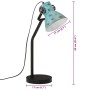Lámpara de escritorio azul desgastado 25 W E27 17x17x60 cm de vidaXL, Lámparas - Ref: Foro24-371888, Precio: 63,19 €, Descuen...