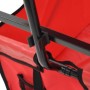 Carrito de mano plegable de acero con capota rojo de vidaXL, Carretillas de carga - Ref: Foro24-147589, Precio: 97,56 €, Desc...