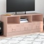 Mueble para TV de acero rosa 99x39x44 cm de vidaXL, Muebles TV - Ref: Foro24-841734, Precio: 99,17 €, Descuento: %