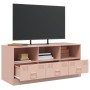 Mueble para TV de acero rosa 99x39x44 cm de vidaXL, Muebles TV - Ref: Foro24-841734, Precio: 99,17 €, Descuento: %