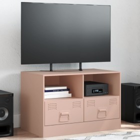 Mueble para TV de acero rosa 67x39x44 cm de vidaXL, Muebles TV - Ref: Foro24-841741, Precio: 73,07 €, Descuento: %