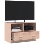 Mueble para TV de acero rosa 67x39x44 cm de vidaXL, Muebles TV - Ref: Foro24-841741, Precio: 73,07 €, Descuento: %