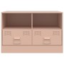 Mueble para TV de acero rosa 67x39x44 cm de vidaXL, Muebles TV - Ref: Foro24-841741, Precio: 73,07 €, Descuento: %