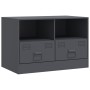 Mueble para TV de acero gris antracita 67x39x44 cm de vidaXL, Muebles TV - Ref: Foro24-841743, Precio: 73,07 €, Descuento: %