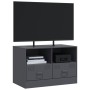 Mueble para TV de acero gris antracita 67x39x44 cm de vidaXL, Muebles TV - Ref: Foro24-841743, Precio: 73,07 €, Descuento: %