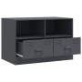 Mueble para TV de acero gris antracita 67x39x44 cm de vidaXL, Muebles TV - Ref: Foro24-841743, Precio: 73,07 €, Descuento: %