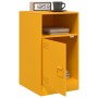 Mesita de noche acero amarillo mostaza 34,5x39x62 cm de vidaXL, Mesitas de noche - Ref: Foro24-841769, Precio: 61,88 €, Descu...