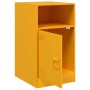 Mesita de noche acero amarillo mostaza 34,5x39x62 cm de vidaXL, Mesitas de noche - Ref: Foro24-841769, Precio: 61,88 €, Descu...