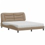 Cama con colchón cuero sintético capuchino 160x200 cm de vidaXL, Camas y somieres - Ref: Foro24-3208735, Precio: 458,97 €, De...
