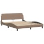 Cama con colchón cuero sintético capuchino 160x200 cm de vidaXL, Camas y somieres - Ref: Foro24-3208735, Precio: 458,97 €, De...