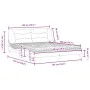 Cama con colchón cuero sintético marrón 180x200 cm de vidaXL, Camas y somieres - Ref: Foro24-3208740, Precio: 467,44 €, Descu...