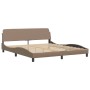 Cama con colchón cuero sintético capuchino 180x200 cm de vidaXL, Camas y somieres - Ref: Foro24-3208742, Precio: 449,30 €, De...