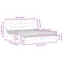 Cama con colchón cuero sintético capuchino 180x200 cm de vidaXL, Camas y somieres - Ref: Foro24-3208742, Precio: 449,30 €, De...