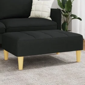 Reposapiés de tela negro 77x55x31 cm de vidaXL, Otomanas - Ref: Foro24-4007364, Precio: 72,01 €, Descuento: %
