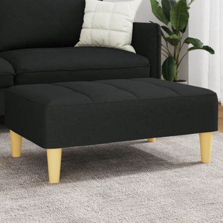 Reposapiés de tela negro 77x55x31 cm de vidaXL, Otomanas - Ref: Foro24-4007364, Precio: 73,06 €, Descuento: %