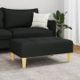Reposapiés de tela negro 77x55x31 cm de vidaXL, Otomanas - Ref: Foro24-4007364, Precio: 73,06 €, Descuento: %