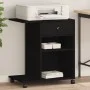 Soporte para impresora con ruedas negro 60x40x68,5 cm de vidaXL, Soportes para impresoras - Ref: Foro24-840640, Precio: 60,35...