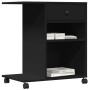 Soporte para impresora con ruedas negro 60x40x68,5 cm de vidaXL, Soportes para impresoras - Ref: Foro24-840640, Precio: 61,52...