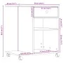 Soporte para impresora con ruedas negro 60x40x68,5 cm de vidaXL, Soportes para impresoras - Ref: Foro24-840640, Precio: 60,35...