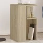 Mesa auxiliar madera de ingeniería roble Sonoma 35x35x60 cm de vidaXL, Mesas de centro - Ref: Foro24-840739, Precio: 48,56 €,...