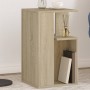 Mesa auxiliar madera de ingeniería roble Sonoma 35x35x60 cm de vidaXL, Mesas de centro - Ref: Foro24-840739, Precio: 49,44 €,...