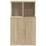 Mesa auxiliar madera de ingeniería roble Sonoma 35x35x60 cm de vidaXL, Mesas de centro - Ref: Foro24-840739, Precio: 49,44 €,...