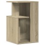 Mesa auxiliar madera de ingeniería roble Sonoma 35x35x60 cm de vidaXL, Mesas de centro - Ref: Foro24-840739, Precio: 49,44 €,...