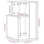 Mesa auxiliar madera de ingeniería roble Sonoma 35x35x60 cm de vidaXL, Mesas de centro - Ref: Foro24-840739, Precio: 48,56 €,...