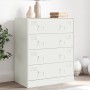 Aparador de acero blanco 67x39x83 cm de vidaXL, Aparadores - Ref: Foro24-841684, Precio: 139,61 €, Descuento: %