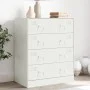Aparador de acero blanco 67x39x83 cm de vidaXL, Aparadores - Ref: Foro24-841684, Precio: 138,27 €, Descuento: %