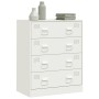 Aparador de acero blanco 67x39x83 cm de vidaXL, Aparadores - Ref: Foro24-841684, Precio: 139,61 €, Descuento: %