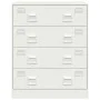Aparador de acero blanco 67x39x83 cm de vidaXL, Aparadores - Ref: Foro24-841684, Precio: 138,27 €, Descuento: %