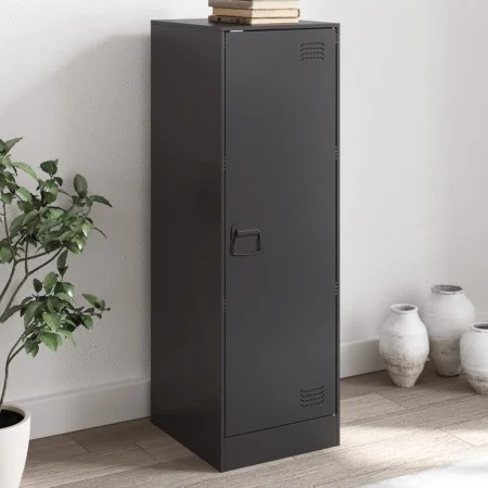 Aparador de acero negro 34,5x39x107 cm de vidaXL, Aparadores - Ref: Foro24-841703, Precio: 87,63 €, Descuento: %