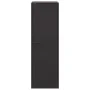 Aparador de acero negro 34,5x39x107 cm de vidaXL, Aparadores - Ref: Foro24-841703, Precio: 87,63 €, Descuento: %