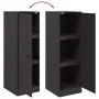 Aparador de acero negro 34,5x39x107 cm de vidaXL, Aparadores - Ref: Foro24-841703, Precio: 87,63 €, Descuento: %