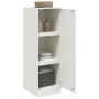 Aparador de acero blanco 34,5x39x107 cm de vidaXL, Aparadores - Ref: Foro24-841708, Precio: 84,02 €, Descuento: %