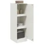 Aparador de acero blanco 34,5x39x107 cm de vidaXL, Aparadores - Ref: Foro24-841708, Precio: 83,20 €, Descuento: %