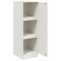 Aparador de acero blanco 34,5x39x107 cm de vidaXL, Aparadores - Ref: Foro24-841708, Precio: 84,02 €, Descuento: %