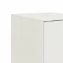 Aparador de acero blanco 34,5x39x107 cm de vidaXL, Aparadores - Ref: Foro24-841708, Precio: 83,20 €, Descuento: %