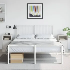 Nachttische, 2 Stück, weißer Stahl, 34,5x39x62 cm. von vidaXL, Nachttische - Ref: Foro24-841774, Preis: 94,96 €, Rabatt: %