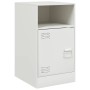 Mesitas de noche 2 unidades acero blanco 34,5x39x62 cm de vidaXL, Mesitas de noche - Ref: Foro24-841774, Precio: 95,92 €, Des...