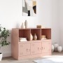 Aparador de acero rosa 99x39x73 cm de vidaXL, Aparadores - Ref: Foro24-841788, Precio: 144,01 €, Descuento: %