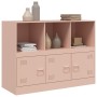 Aparador de acero rosa 99x39x73 cm de vidaXL, Aparadores - Ref: Foro24-841788, Precio: 144,01 €, Descuento: %